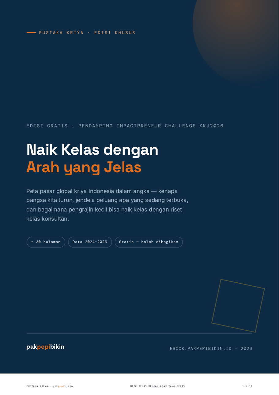 Cover ebook gratis Naik Kelas dengan Arah yang Jelas